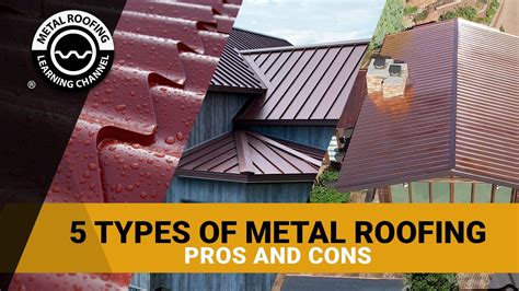 different types of sheet metal roofing|metal roofing vs other materials.